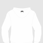 WHITE FLEECE HOODIE