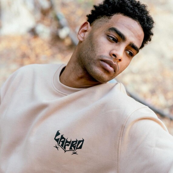 BEIGE FLEECE SWEATSHIRT